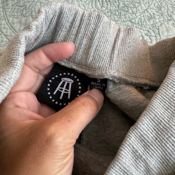 Barstool quilted gray joggers size small - Picture 3 of 4